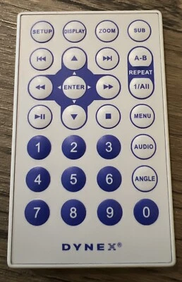 Dynex Portable Dvd Player Remote Control DX-PDVD7A DX-PDVD9 DX-PDVD7 DX-PDVD9A - Image 1 of 2