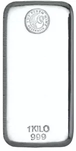 PERTH MINT 1kg Silver Bullion Cast Bar 99.99% Pure Silver - Picture 1 of 2