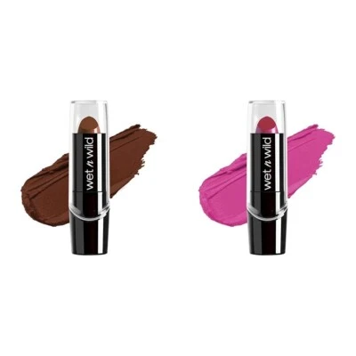 2 Value Pack wet n wild Silk Finish Lipstick Hydrating Rich Buildable Lip Colors - Image 1 of 4