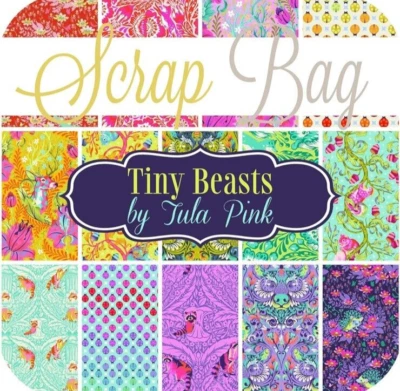 Paquete de 14 cuartos de grasa Tula Pink - Tiny Beasts Foto 1 de 4