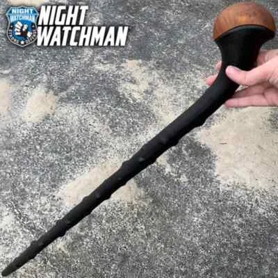 KS MART Black Hardwood Cane Irish Shillelagh Style Walking Stick Handcrafted 36 - Image 1 of 4