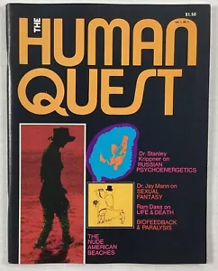 The Human Quest Magazine #1 1974 Pro Nudism Ed Lange Elysium Growth Ram Dass - Imagen 1 de 8