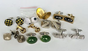 Vintage to now Men's Jewelry Lot paired Cufflinks Sets - Picture 1 of 3