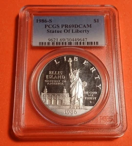 1986-S - PCGS - PR69DCAM - $1 - STATUE OF LIBERTY 90% SILVER PROOF COMMEMORATIVE - Picture 1 of 15