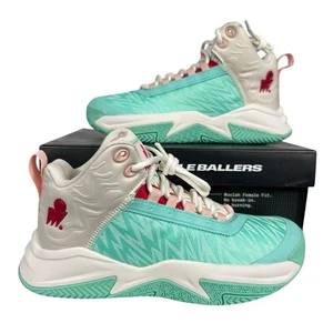Moolah Press Break v2 Shoes Moolah Movement Red/Aqua Youth Size 5 Basketball - Picture 1 of 11