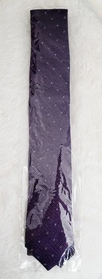 NORDSTROM MEN'S PURPLE SILK NECKTIE - Image 1 of 2