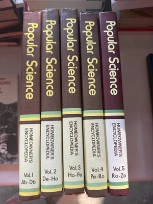 Popular Science Homeowners Encyclopedia 5 Book Set.  Complete - Image 1 of 2