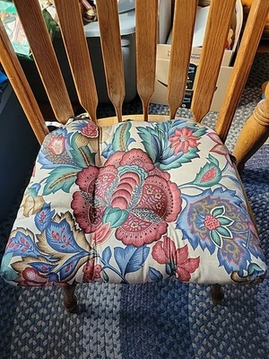 2 almohadillas para silla Waverly Greenfield florales para el hogar moda 16x18 pergamino  Foto 1 de 4