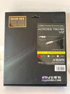 Oyaide Across 750 RR V2 (Länge 0,7m) – RCA-RCA Cinchkabel (Paar) - Bild 1 von 6