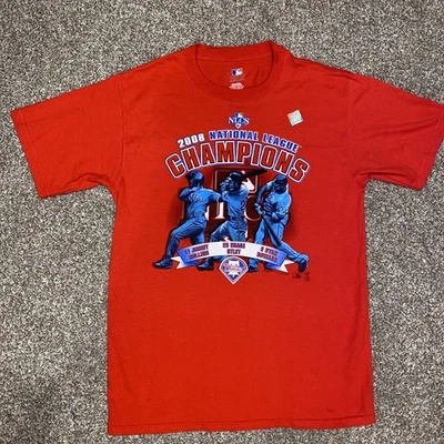 2008 National League Champions Philadelphia Phillies T-shirt Size Medium new ** - Image 1 of 4
