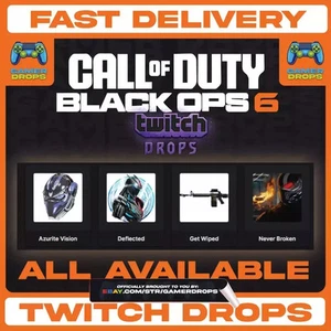 Call of Duty Black Ops 6 TWITCH DROPS - WARZONE FUNCIONANDO - NUEVO - RÁPIDO - PIEL RARA - Imagen 1 de 1