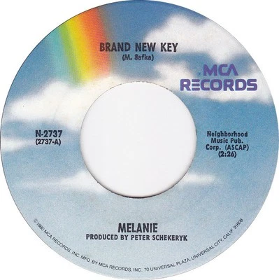 Melanie , Brand New Key, (7", Single), NM or M-, 3584303043 - Image 1 of 3