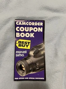 Camcorder Coupon Book Best Buy From 1996-1997. Whole Book Of Old Coupons - Picture 1 of 5