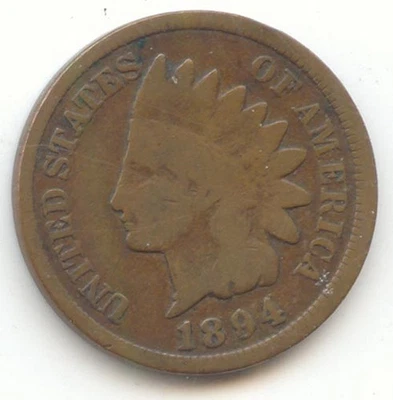 1894/4 Indian Head Cent, G-VG - Image 1 of 2