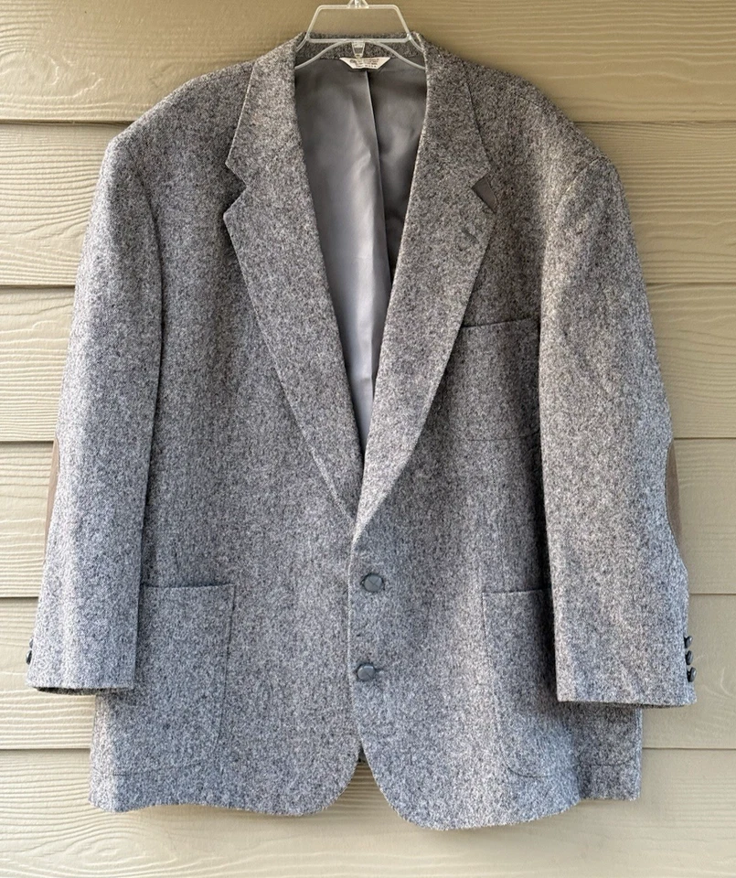 De Colección Opciones Informales por Stafford Para Hombre Lana Tweed Coderas Abrigo Deportivo Chaqueta 52R Foto 1 de 4