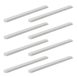 8 Pcs Drawer Slide Strip No Drill Plastic Slides Sliders Bottom Mount - Picture 1 of 12