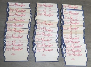 Vintage Hot Dog Servieren Vintage Halter Essen Posten alte Werbung Baseball  - Bild 1 von 8