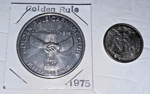 Golden Rule Carnival Club / Mardi Gras Follies 1975 Mardi Gras Doubloon #95 - Picture 1 of 3