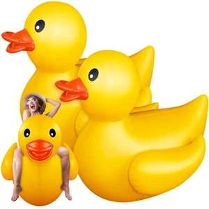2 Stück 5 Fuß Riesige Aufblasbare Ente Riesige Gummiente Groß Aufblasbar... - Bild 1 von 7
