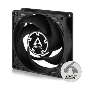 ARCTIC P8 PWM PST (schwarz) 80mm Gehäuselüfter mit PWM Sharing Technologie PST PC - Bild 1 von 9