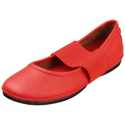 Sapatos femininos de bailarina Camper Right Nina vermelho - Imagem 1 de 4