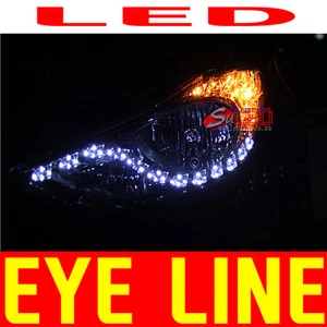 LED Eye Line White Light 3D LL Type Diy Kit For 11 12 Hyundai Elantra MD - Picture 1 of 1