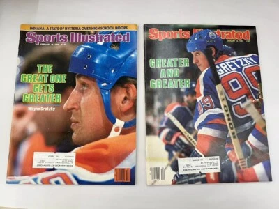 Vintage ‘84 And ‘85 Wayne Gretzky Hockey 2-Pack Sports Illustrated Magazines - Image 1 of 3