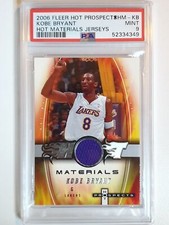 2006 Fleer Hot Prospects Kobe Bryant #PATCH /50 Game Worn Jersey - PSA 9