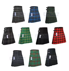 NIÑOS NIÑOS, NIÑAS 13 OZ Informal/Formal Ropa Tartán Escocés Falda Escocesa 6 Tipos Tartanes - Imagen 1 de 21