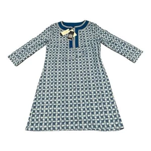 Cabana Life Windermere-Embroidered Tunic Dress Sz S 3/4 Sleeve Split Neck UPF 50 - Picture 1 of 19