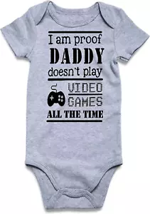Neutral Baby Girls Boys Cotton Romper Cute Saying Newborn Clothes 0-12 Months… - Picture 1 of 12