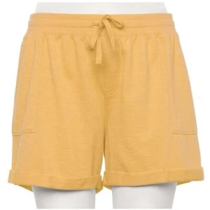 Pantalones Cortos Sonoma 5" Tejidos Tiro Medio Amarillo Talla Grande 4X Nuevos con Etiquetas - Imagen 1 de 2