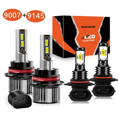 For Dodge Grand Caravan 2005-2007 LED Headlight Bulb High/Low Beam Fog Light Kit - Image 1 of 4