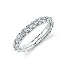Womens 14K White Gold Diamond Wedding Ring Band Anniversary Engagement 0.94CT