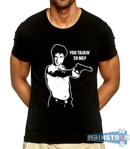 T-SHIRT MAGLIETTA  TAXI DRIVER ROBERT DE NIRO YOU TALKIN TO ME? SCENE PISTOL - Bild 1 von 4
