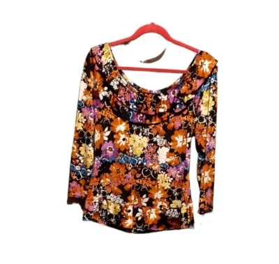 Essentials by Milano Volantes Florales Sedosos Escote Elástico Mujer Talla Mediana Foto 1 de 4