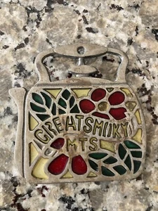 Great Smoky Mountains Vintage Metal Trivet - Imagen 1 de 2