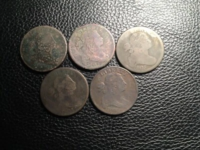 Cinco centavos grandes busto drapeado grado inferior ver fotos para mejor descripción Foto 1 de 4