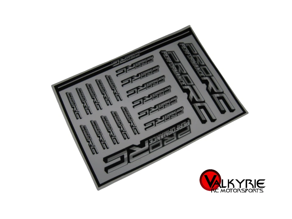 Racing Pro RC  Peaformance Sticker Sheet Black & White (1) New - Image 1 of 1