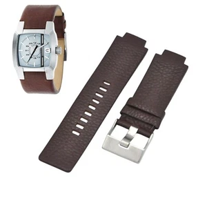 DZ1123 27mm Brown Leather Watch Strap For Diesel - Picture 1 of 7