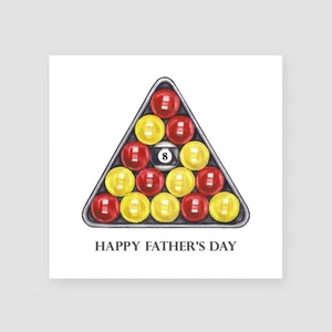 Snooker Fathers Day Card Handmade 8 Ball Pool Fathers Day Gifts Sport Step Dad - Picture 1 of 7