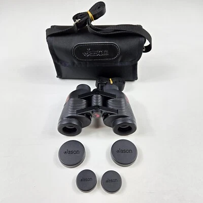 Jason 7x25 Wide Angle 9.3 Degrees Perma Focus 2000 Binoculars w/ Case & Caps EUC - Image 1 of 4