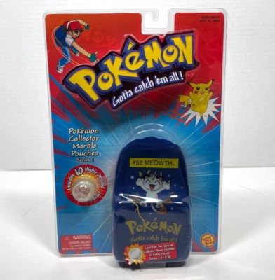 2000 Pokemon Collector Marble Pouch Series 1 #52 MEOWTH Toy Biz NEW SEALED - Image 1 of 4