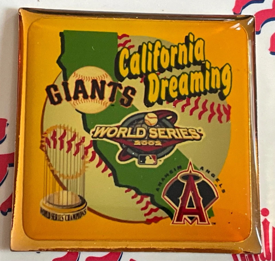 San Francisco Giants v Anaheim Angels 2002 World Series California Dreaming Pin - Image 1 of 1