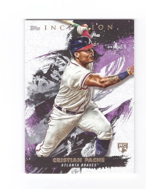 2021 Topps Inception CRISTIAN PACHE Rookie Card Atlanta Braves RC Logo #63 - Image 1 of 2