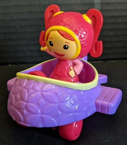 2011 Team Umizoomi 3 inch Millie Figure and her Umiplane Airplane HTF Purple Red Cover