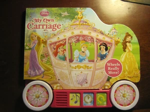 #~Disney My Own Carriage~Princess~Play-a-Sound Board Book w/moving wheels~LBDAL - Imagen 1 de 4