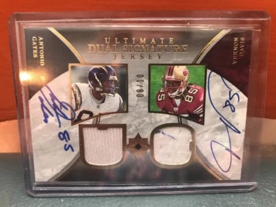 2006 Upper Deck Ultimate Dual Signature Jersey Gates & Davis #’d 10 - Image 1 of 2