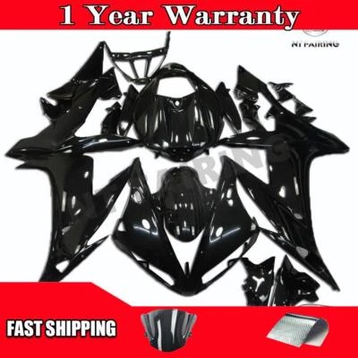Глянцевый черный обтекатель подходит для кузова 2004 2005 2006 Yamaha YZF R1 с впрыском ABS - Изображение 1 из 4