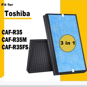 HEPA Active Carbon Filter for Toshiba Air Purifier CAF-R35 CAF-R35M CAF-R35FS - Picture 1 of 8